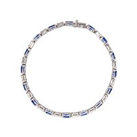 Vicenza - Piazzetta Palladio 2 - Bracciale Crivelli ZAFFIRO in Oro bianco Zaffiro 7.42 Ct 035-VB27559 ZF - 035-VB27559 ZF